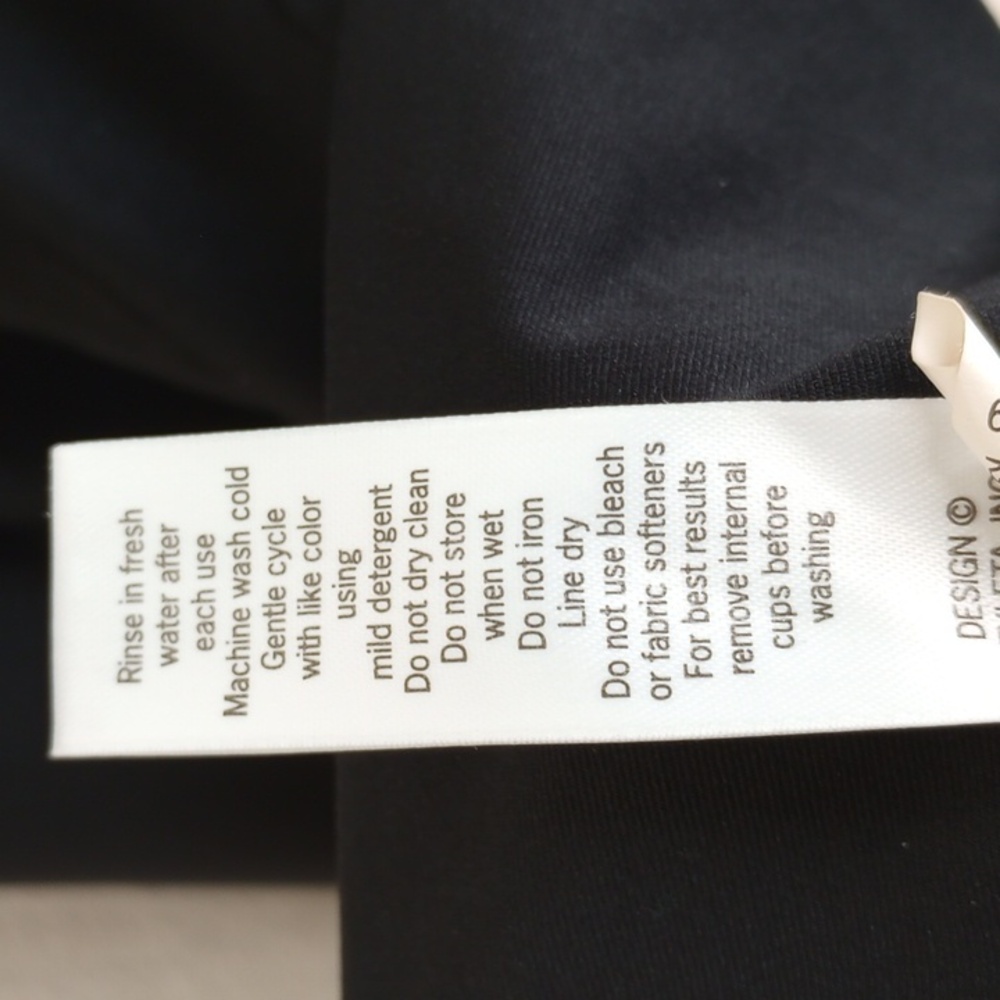 Athleta Black Kiki Halter Swim Dress Women's size Medium - Picture 15 of 16